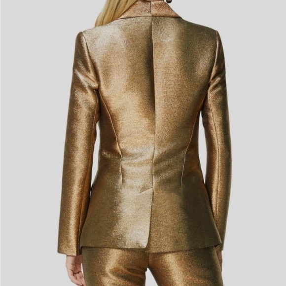 Ramy Brook  Women luxury Blazer Metallic Gold - Picture 8 of 16